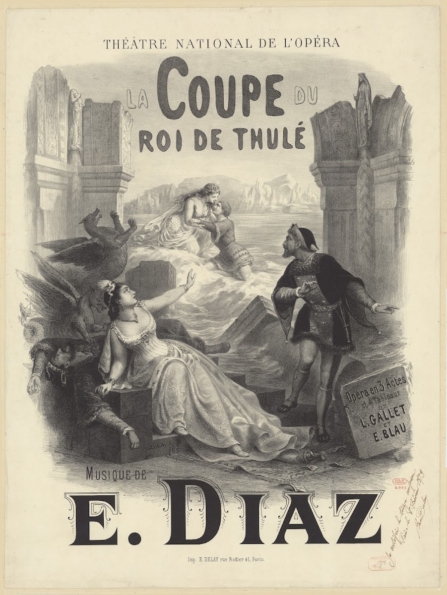 La Coupe du roi de Thulé opéra en 3 actes et 4 tableaux de L Gallet et E Blau 18