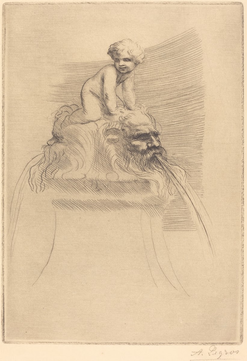 Small Fountain child Playing on the Grotesques Petite fontaine enfant qui joue s