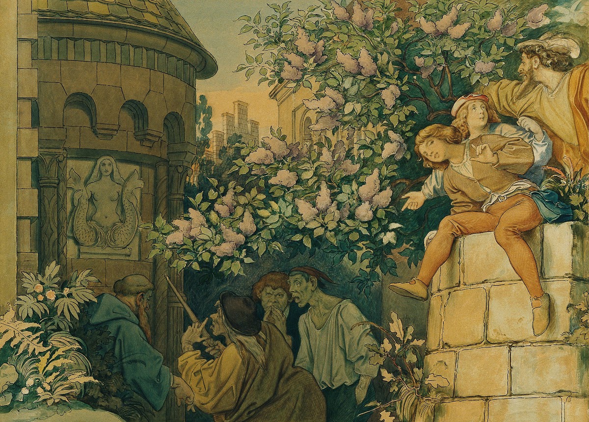 Die schöne Melusine VI Die bösen Zungen 1869