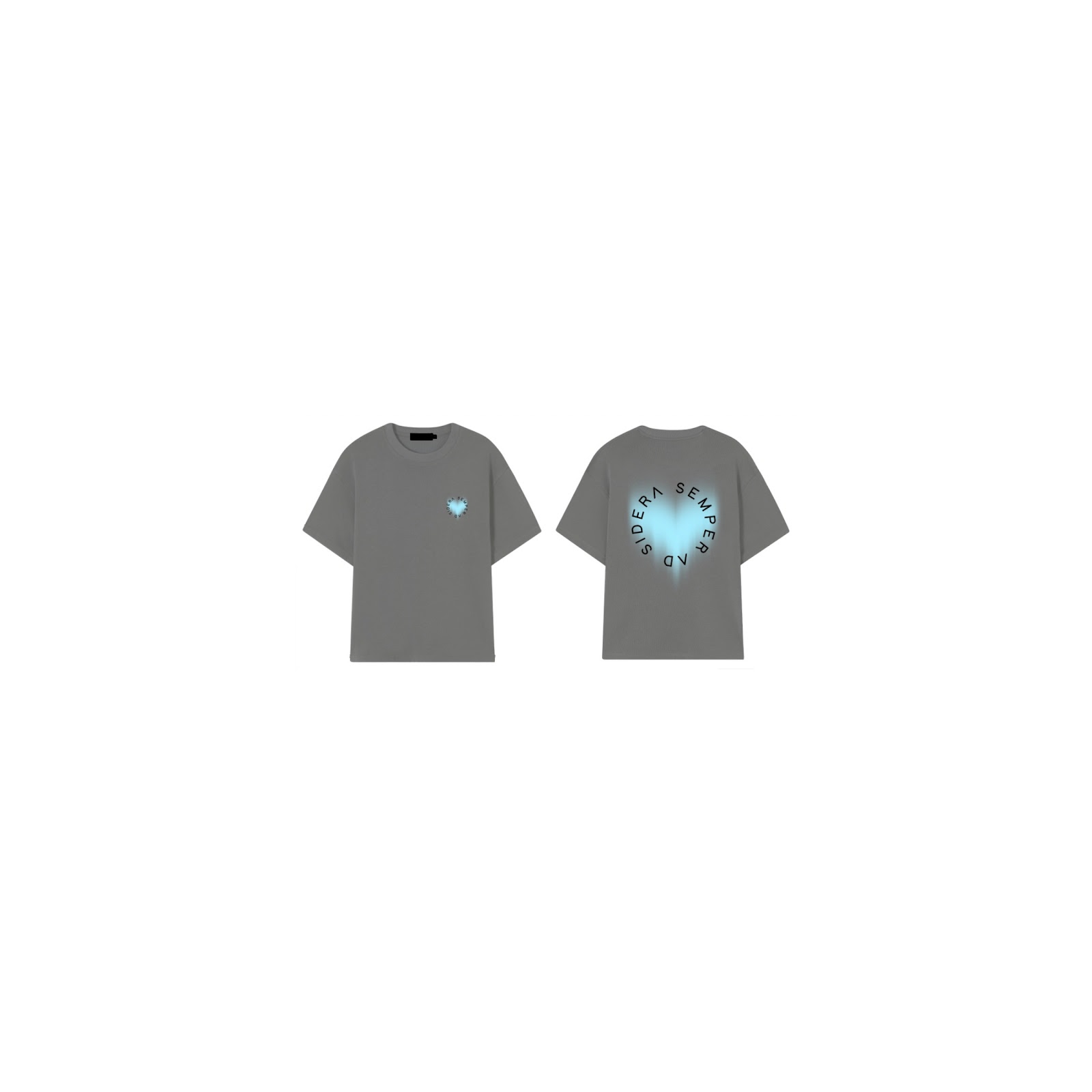 AD SIDERA TEE 2026 – Heart · Gris, L