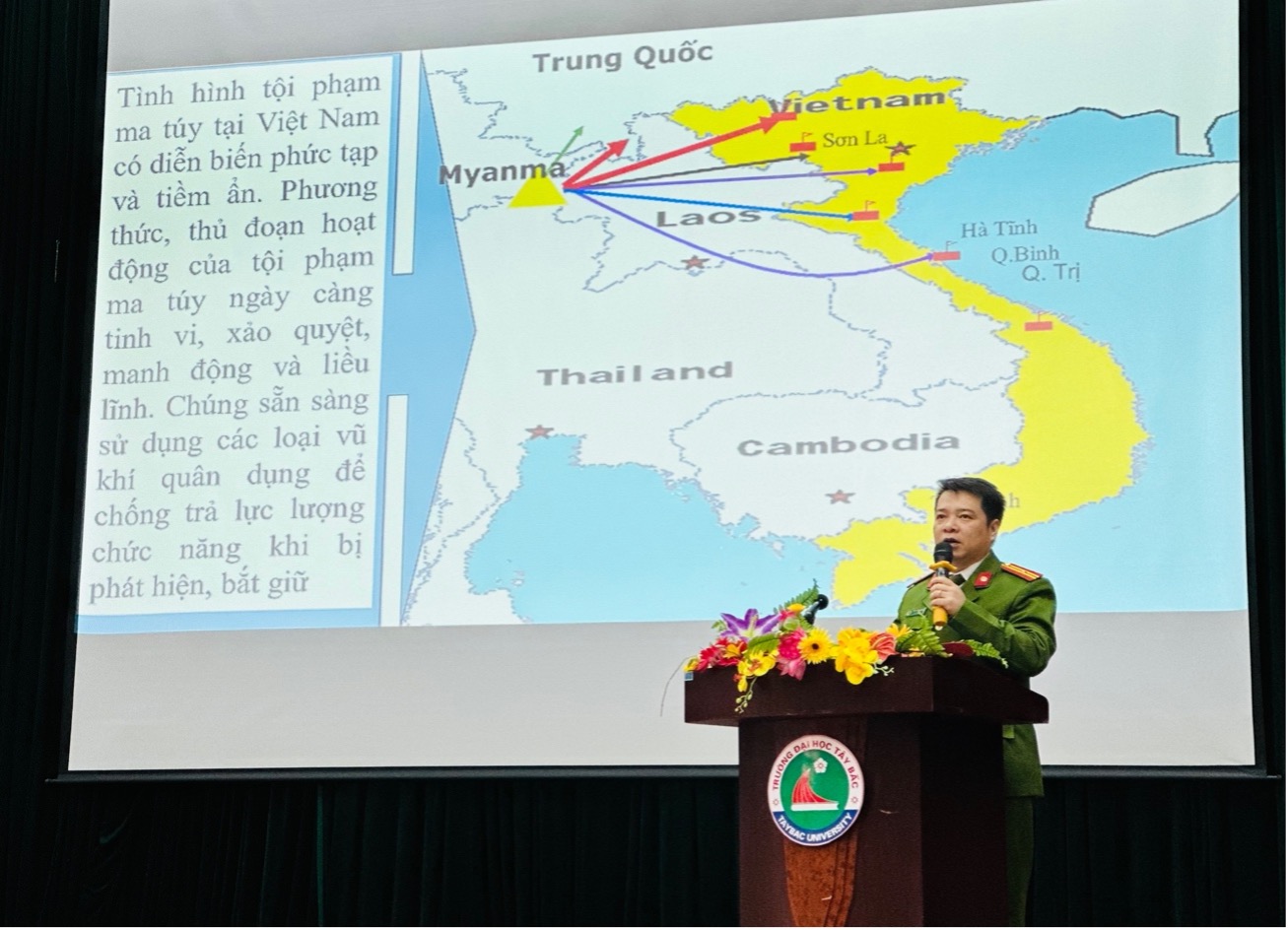 Chương trình phối hợp tuyên truyền, giáo dục phòng, chống tội phạm, vi phạm pháp luật, HIV/AIDS, ma túy, mại dâm năm 2023 tại Trường Đại học Tây Bắc
