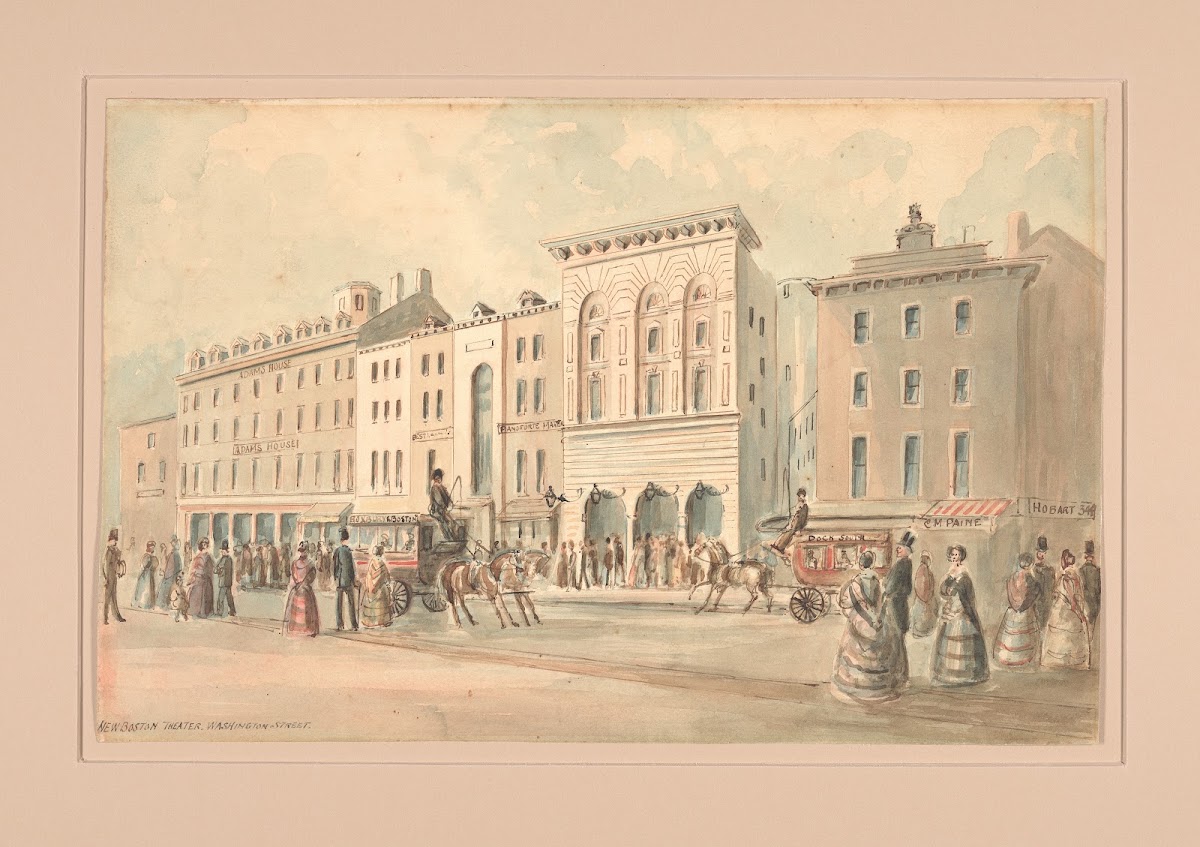 New Boston Theater Washington Street 1850