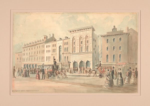 New Boston Theater Washington Street 1850