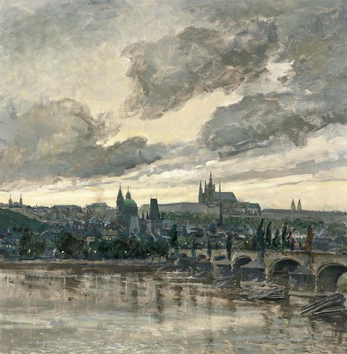 A View Of Prague 1910
