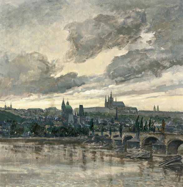 A View Of Prague 1910