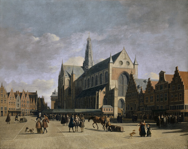 The Market Place in Haarlem 1690 1700