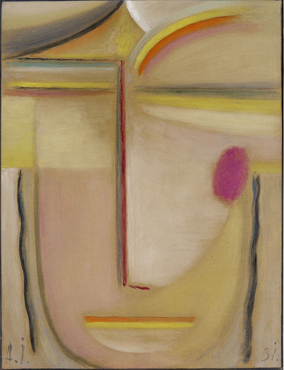 Abstract HeadGold and Pink 1931