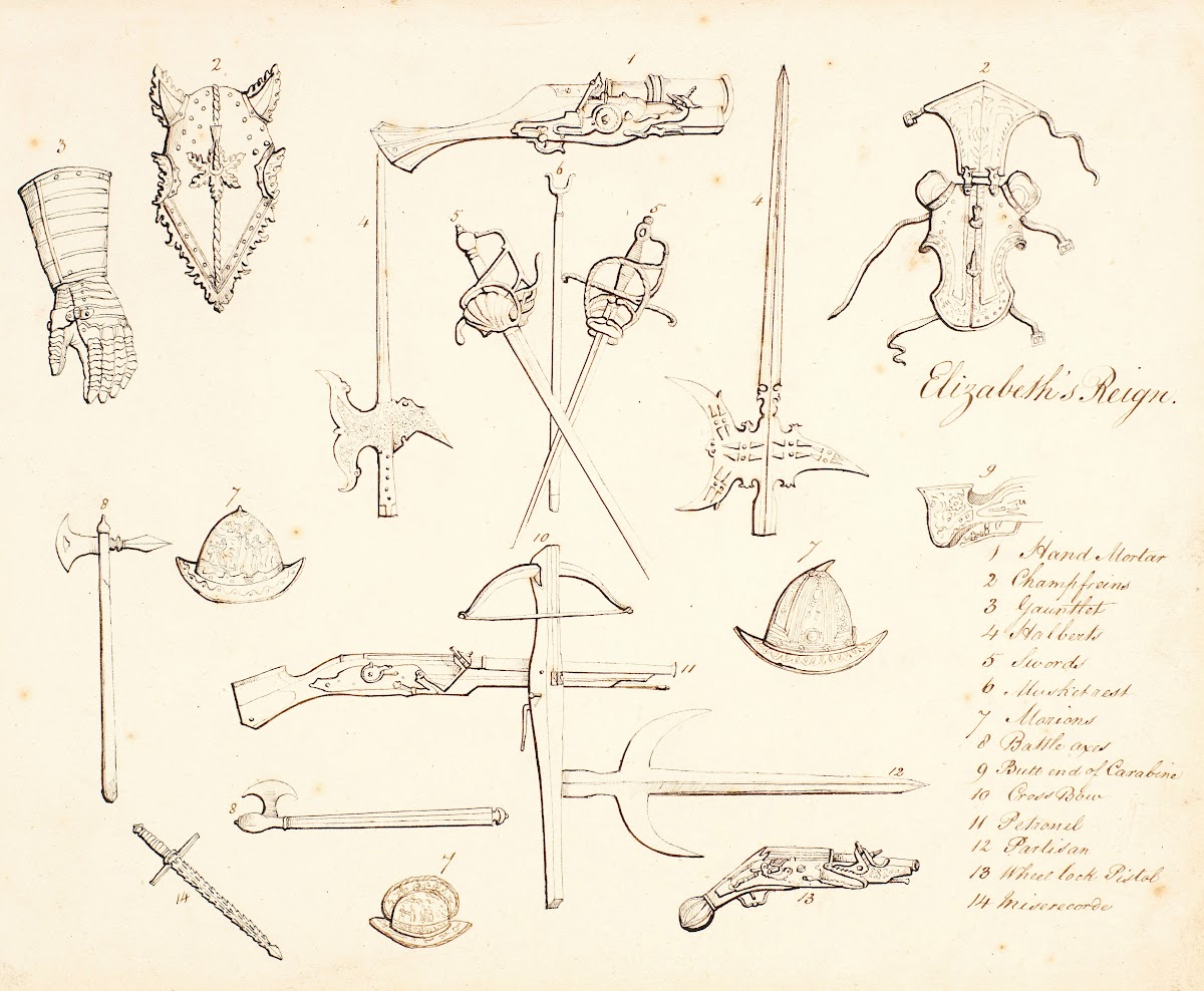 Sketches of Armour  Study for Elizabeth I 1844 45