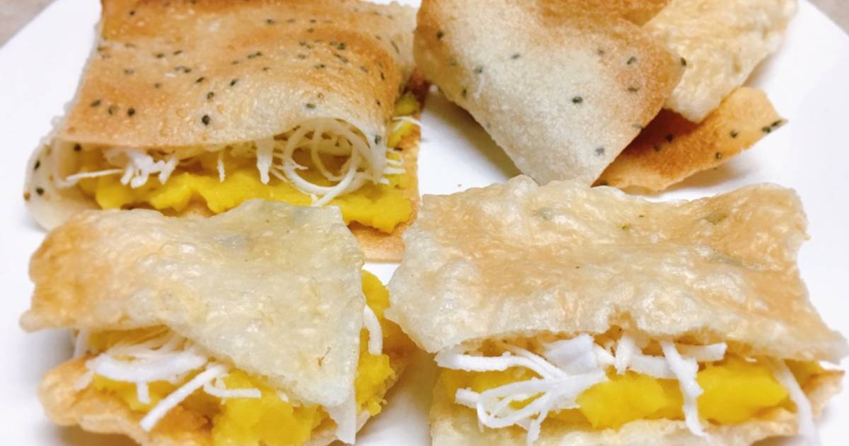 Bánh tráng đậu xanh dừa bào-món ăn vặt