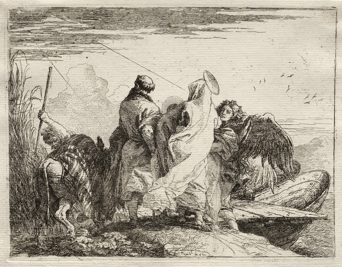 The Holy Family Leaving the Shore 17501753