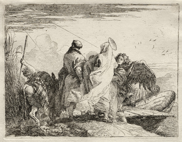 The Holy Family Leaving the Shore 17501753