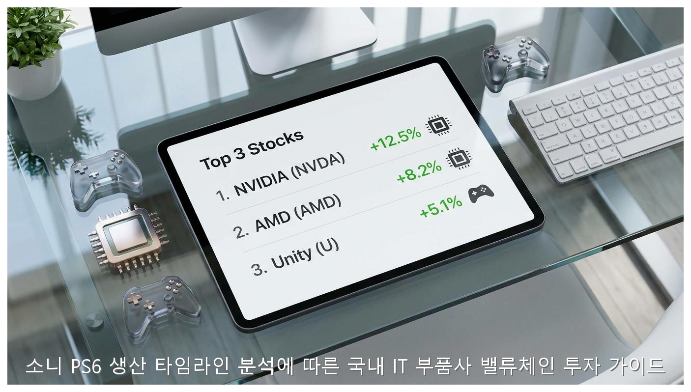 소니 PS6 생산 타임라인 분석에 따른 국내 IT 부품사 밸류체인 투자 가이드 핵심 안내 및 분석 인포그래픽 (8)