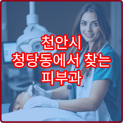 천안시 청당동에서 찾는 피부과 야간 진료 가능한 병원