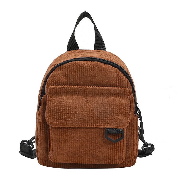 Mini backpack, corduroy, durable and theft-proof