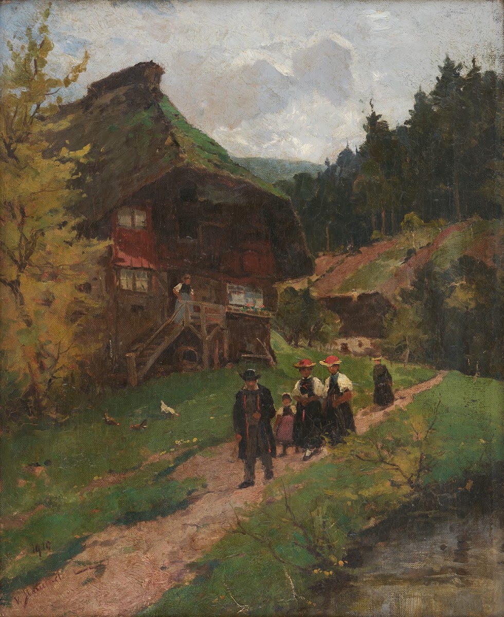 Going to Church in Gutach 1910