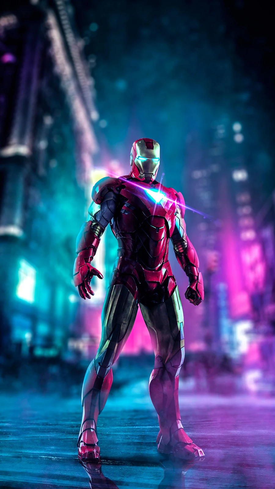 A Cool Iron Man, Captain America, Superhero, Poster, Purple 4K iPhone Wallpaper for Free Download in High Quality [2160x3840]