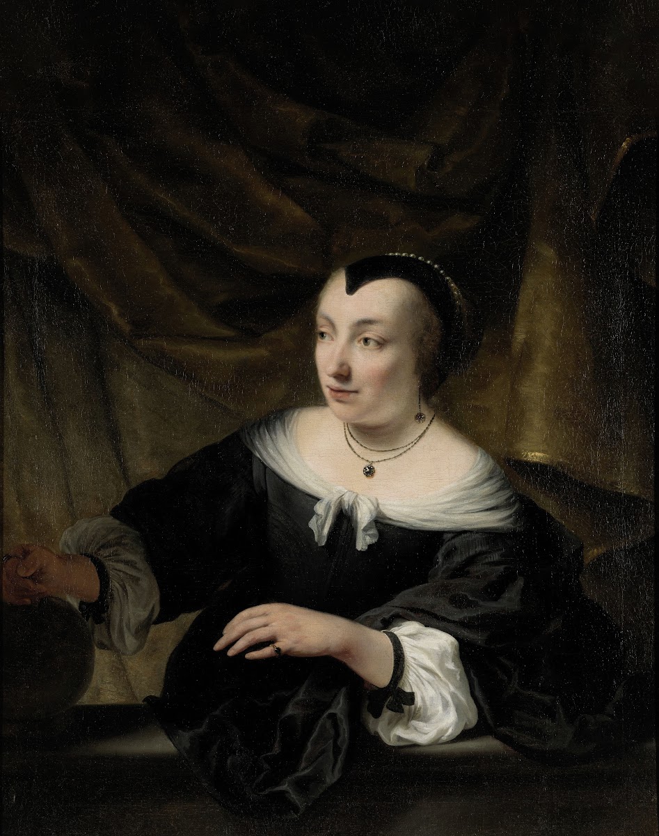 Portret van Elisabeth Dell c 1653
