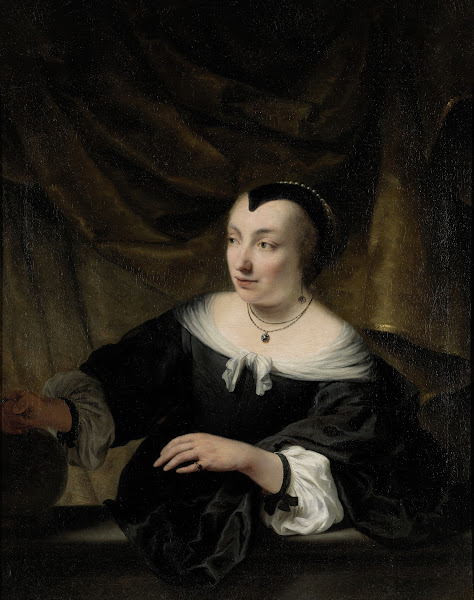 Portret van Elisabeth Dell c 1653