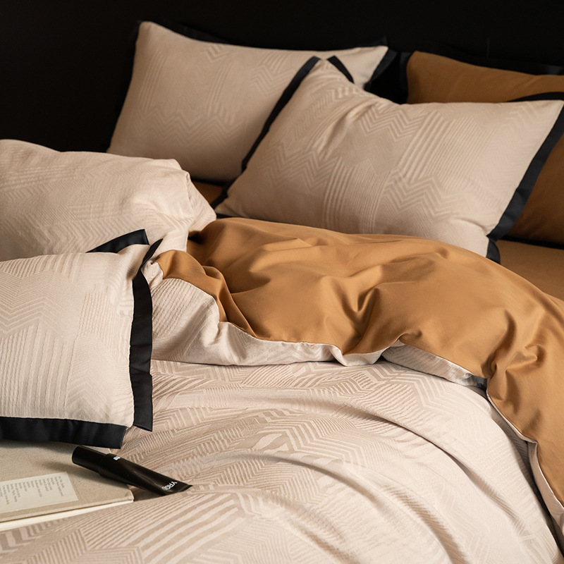 Tencel cotton bedding set, brushed
