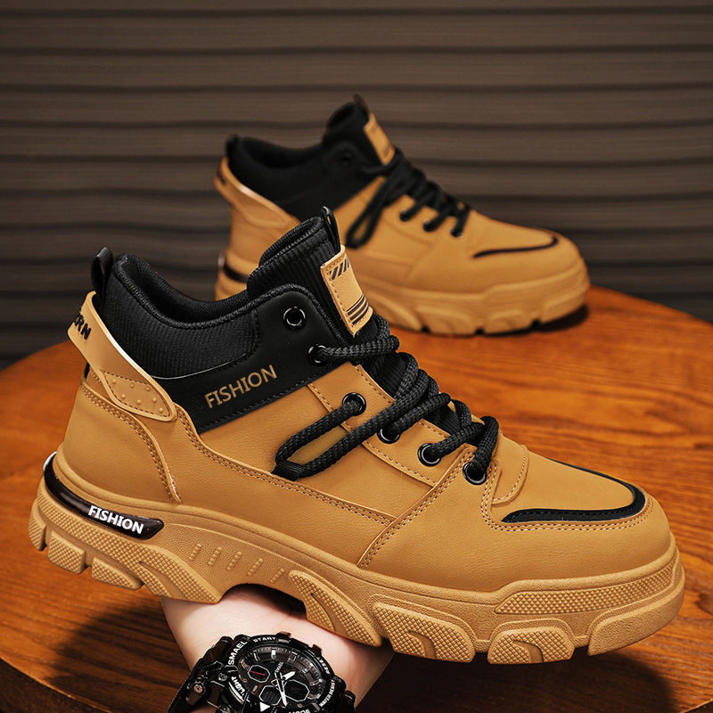 Men's Work Boots, Non-Slip, Water-Repellent, High-Top