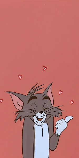 Tom And Jerry, Cartoon, Animation, Hearts 4K iPhone Wallpaper Background