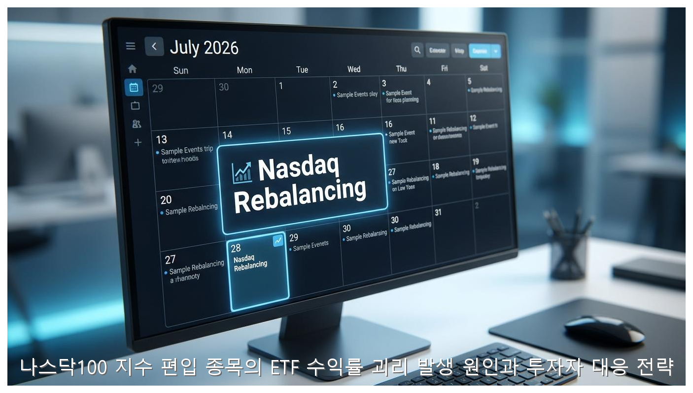 나스닥100 지수 편입 종목의 ETF 수익률 괴리 발생 원인과 투자자 대응 전략 핵심 안내 및 분석 인포그래픽 (8)