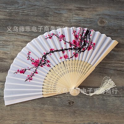 Quạt Cổ Trang Vải Lụa | Phong Cách Cổ Điển Xinh Xắn 8