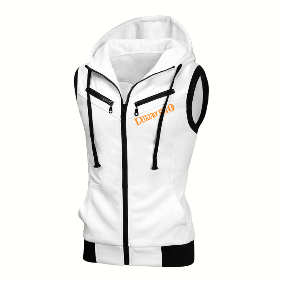 2D Hooded Sleeveless Vest