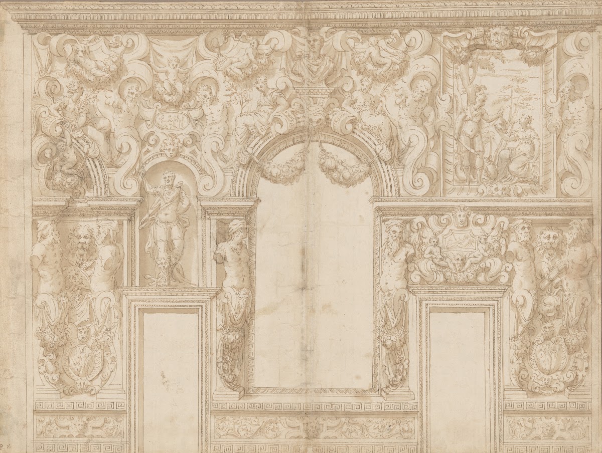 Design for the Decoration of a Palace Wall Veronese Palazzo ca 155070