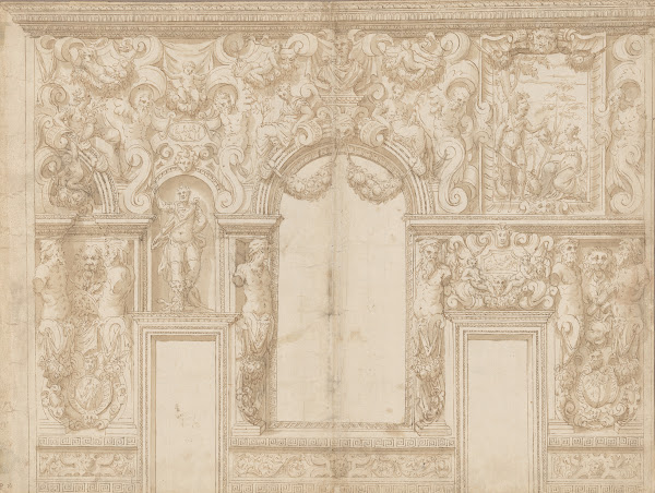 Design for the Decoration of a Palace Wall Veronese Palazzo ca 155070