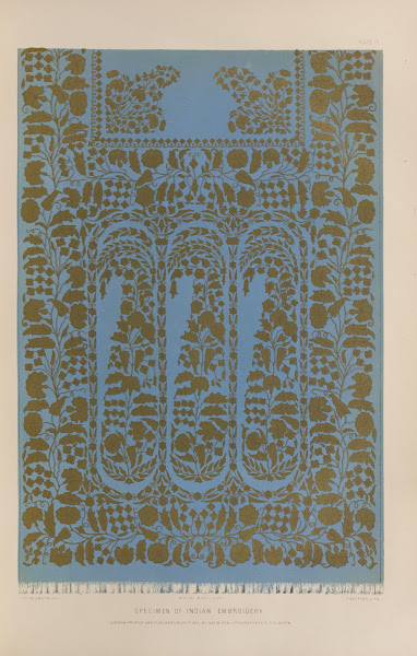 Specimen of Indian embroidery 1851   1853