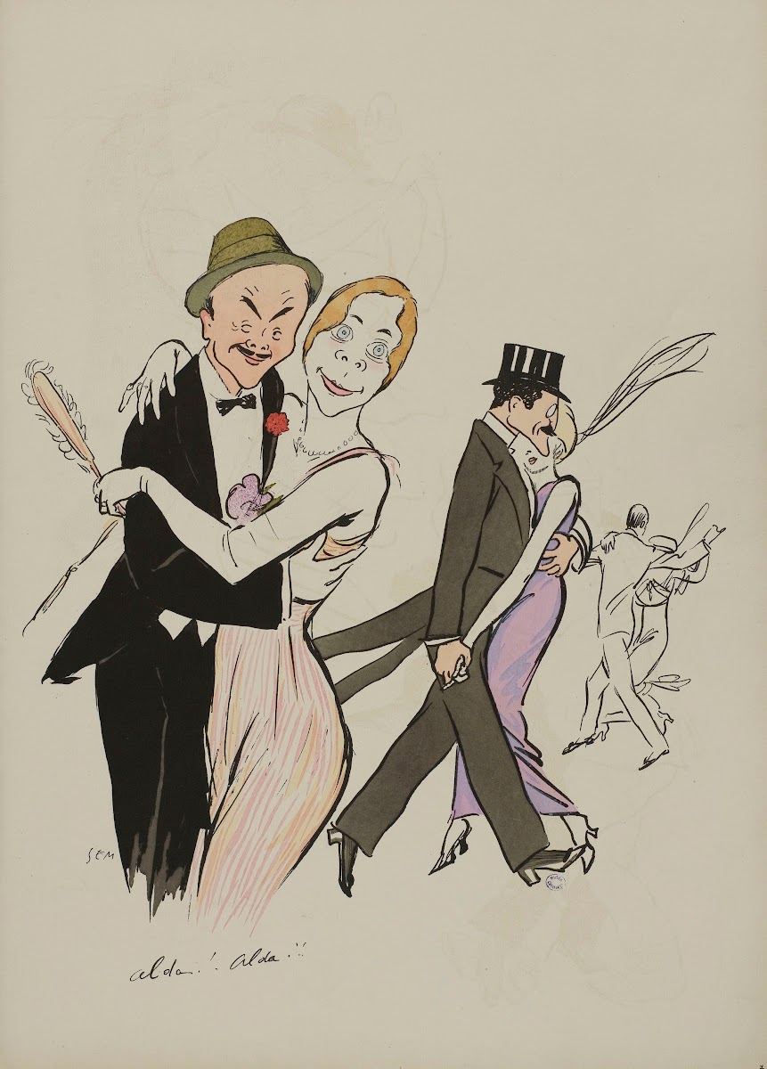 Alda Alda M et Mme Charron Edmond Veil Picard 1913