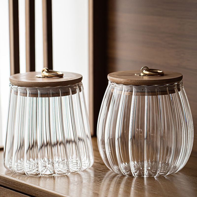Blütenform-Glasspeicher, transparent, modern