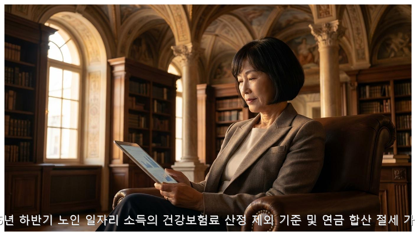 2026년 하반기 노인 일자리 소득의 건강보험료 산정 제외 기준 및 연금 합산 절세 가이드 핵심 안내 및 분석 인포그래픽 (2)