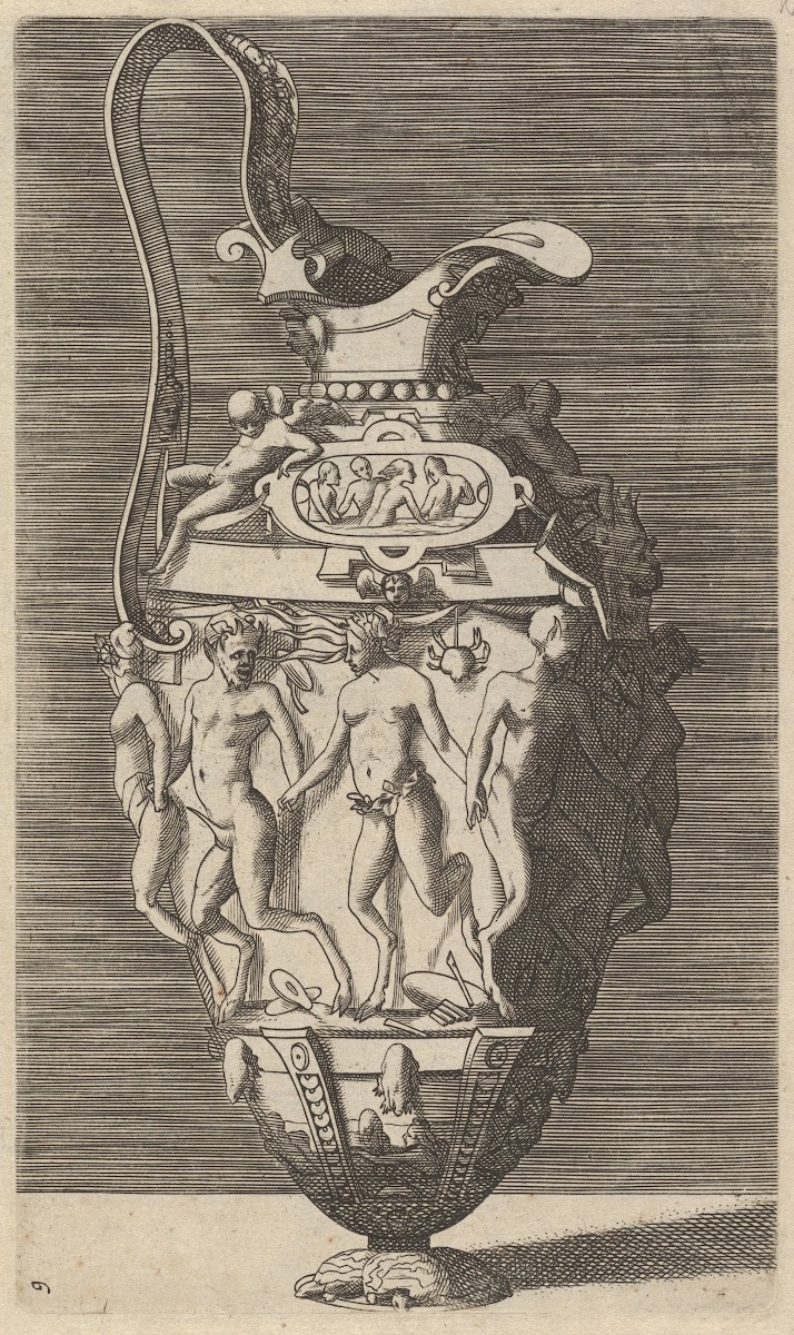 Vase with Dancing Women and Satyrs 17th century