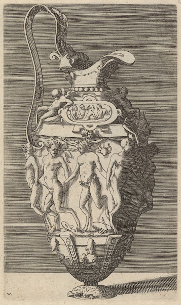 Vase with Dancing Women and Satyrs 17th century