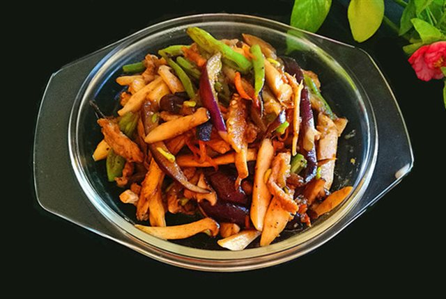 Đậu Đũa Xào Cà Tím Cay