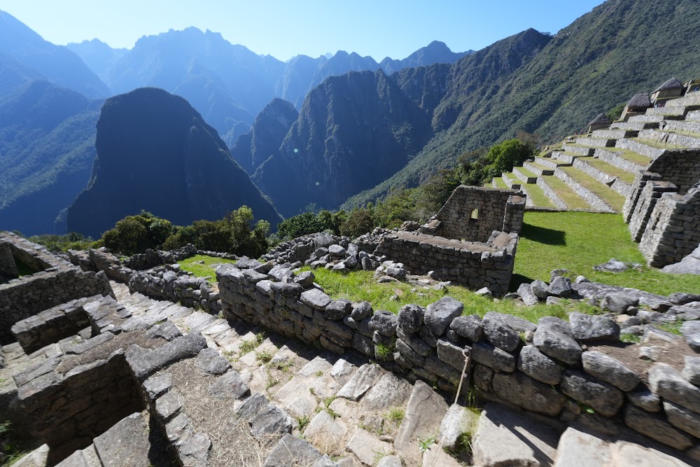 Machu Picchu stone walls and terraces
