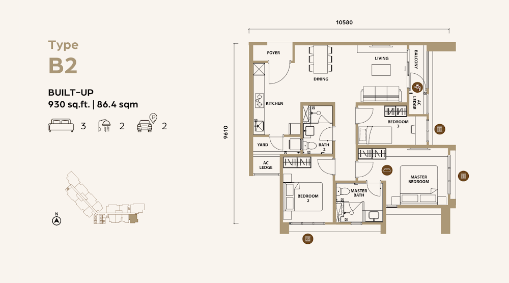 Lunar Seputeh floor plan