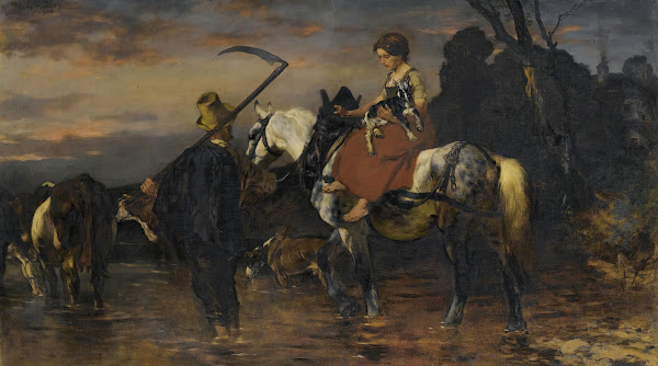 Fording the river 1902