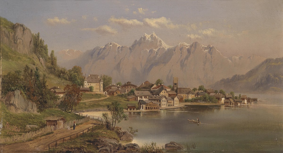 Blick auf Zell am See 1885