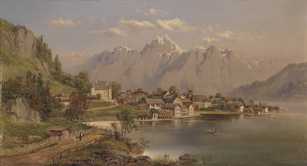 Blick auf Zell am See 1885