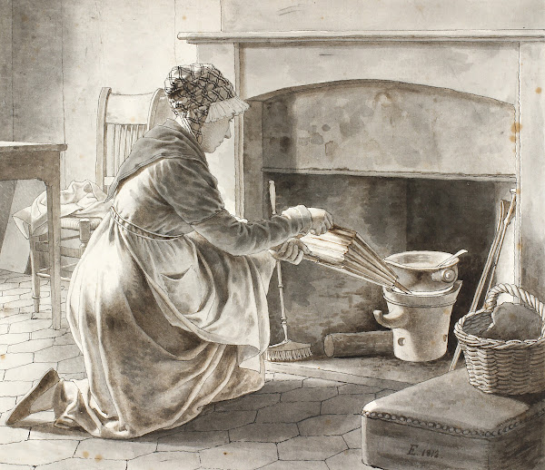Food is Prepared Eckersbergs Hostess in Paris 1812