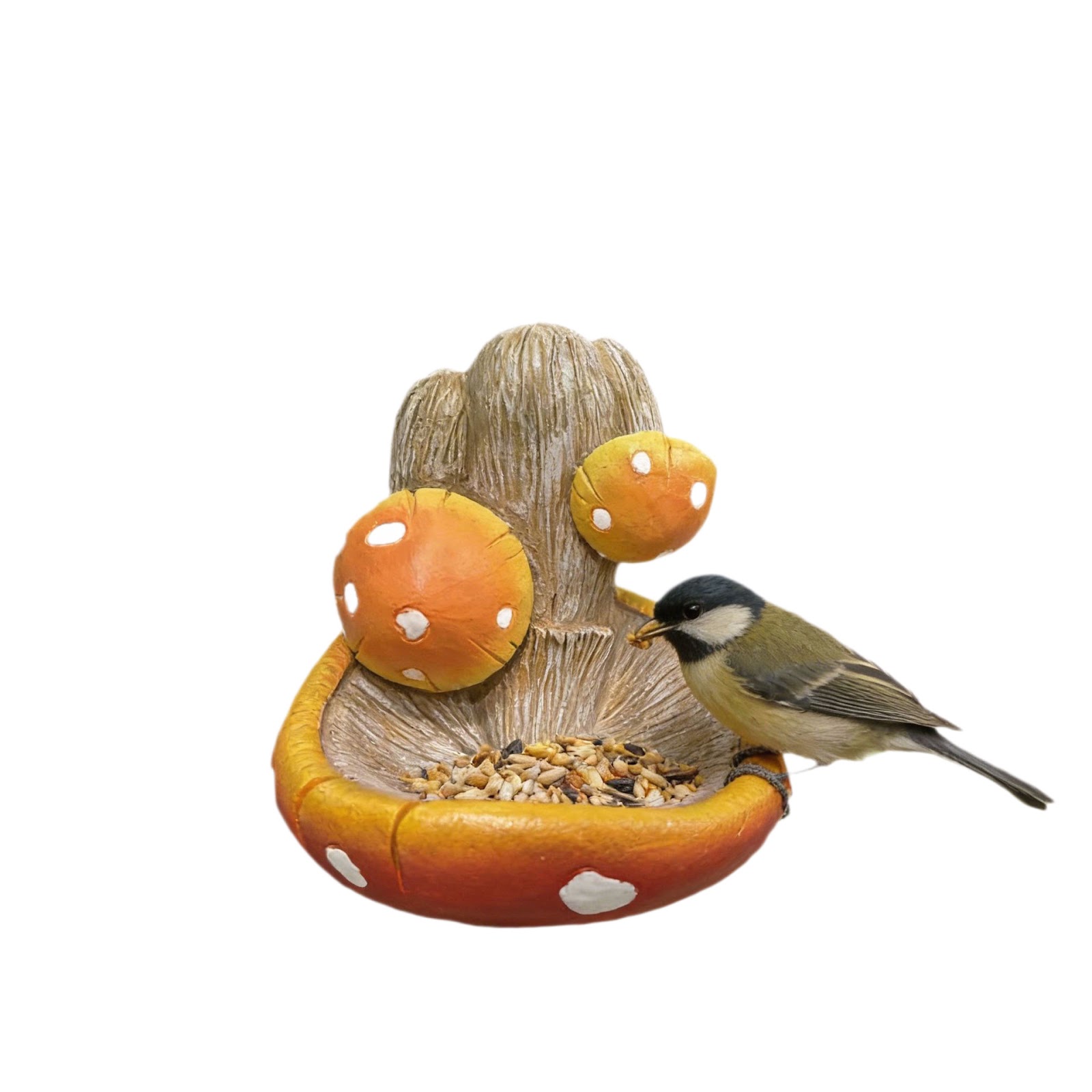 Decorative Mushroom Birdbath made of Resin