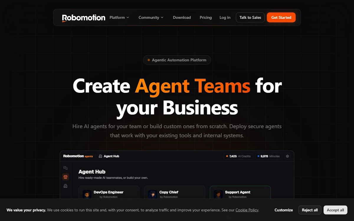 Captura de Robomotion RPA