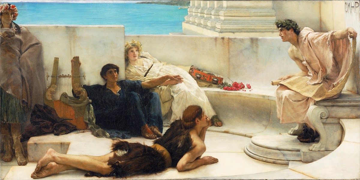 A Reading from Homer 1885