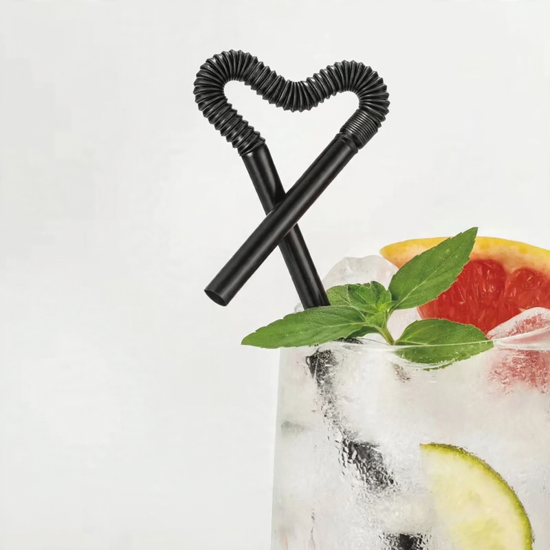 Plastic straws, individually packaged