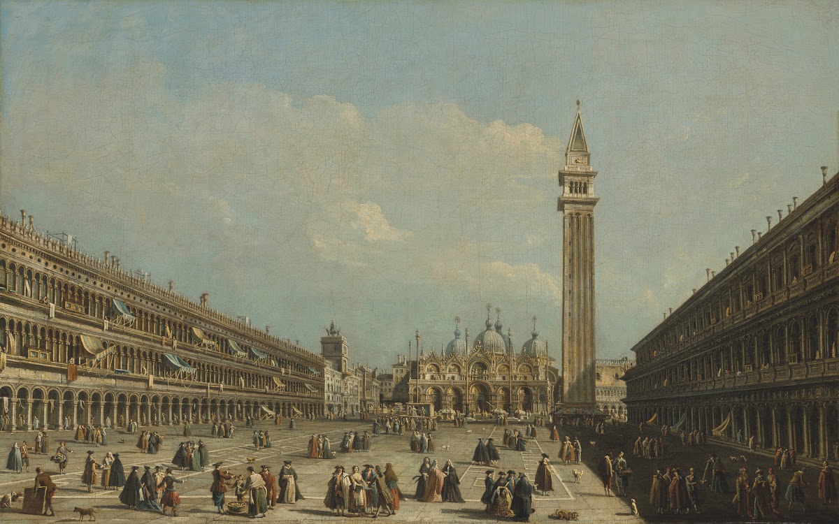 Saint Marks Square with the Basilica and the Campanile