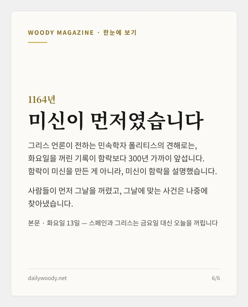1164년, 미신이 먼저였습니다 (카드 6/6)