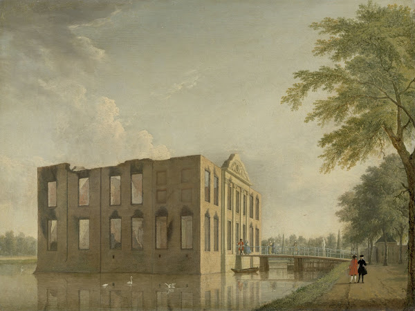 Berckenrode Castle in Heemstede after the Fire 1747